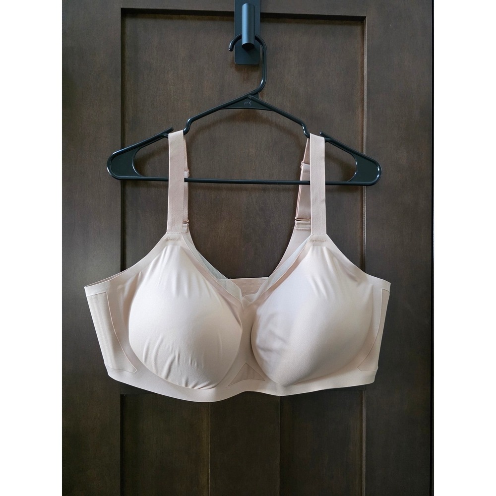 Honeylove Crossover Bra Sand Beige Wireless Full Coverage LWBR0304 Size 44C/D